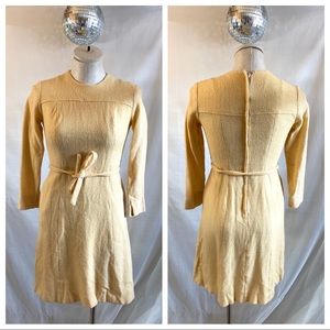 Vintage 60’s Stanton Jrs Wool Like Wiggle Dress